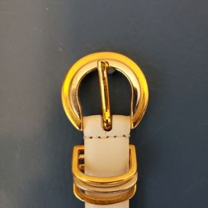 Coach Cream Italian Leather Belt - Nordstrom